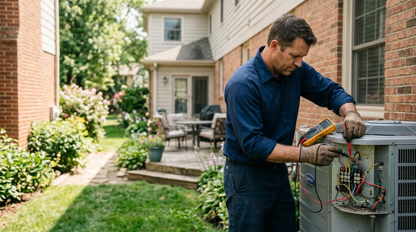 HVAC technician working near Franklin Springs, GA